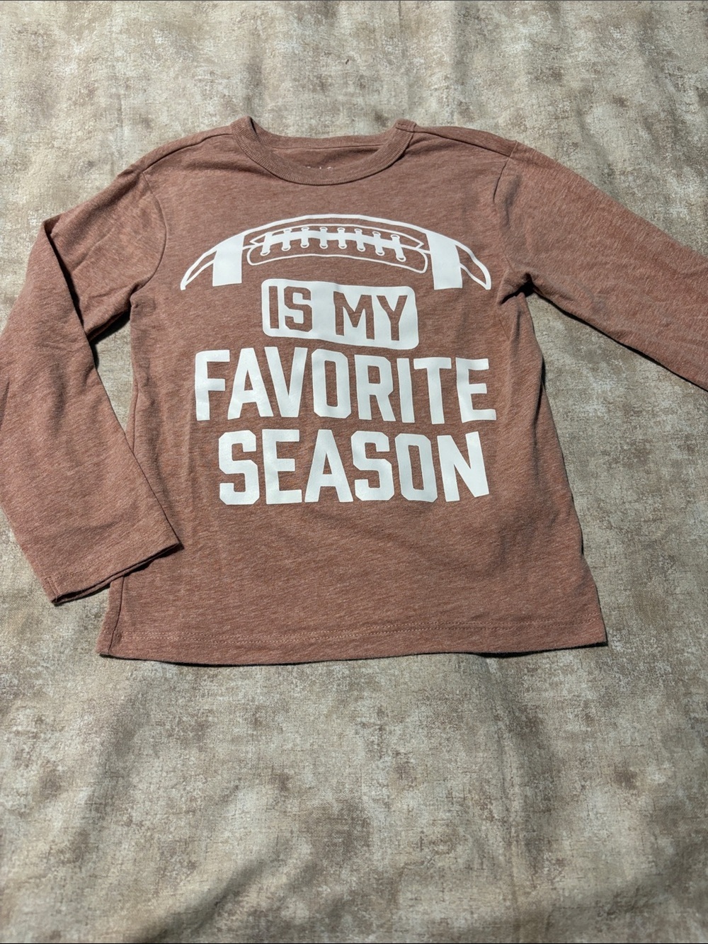 The Children's Place Rust Long Sleeve Football Graphic Tee